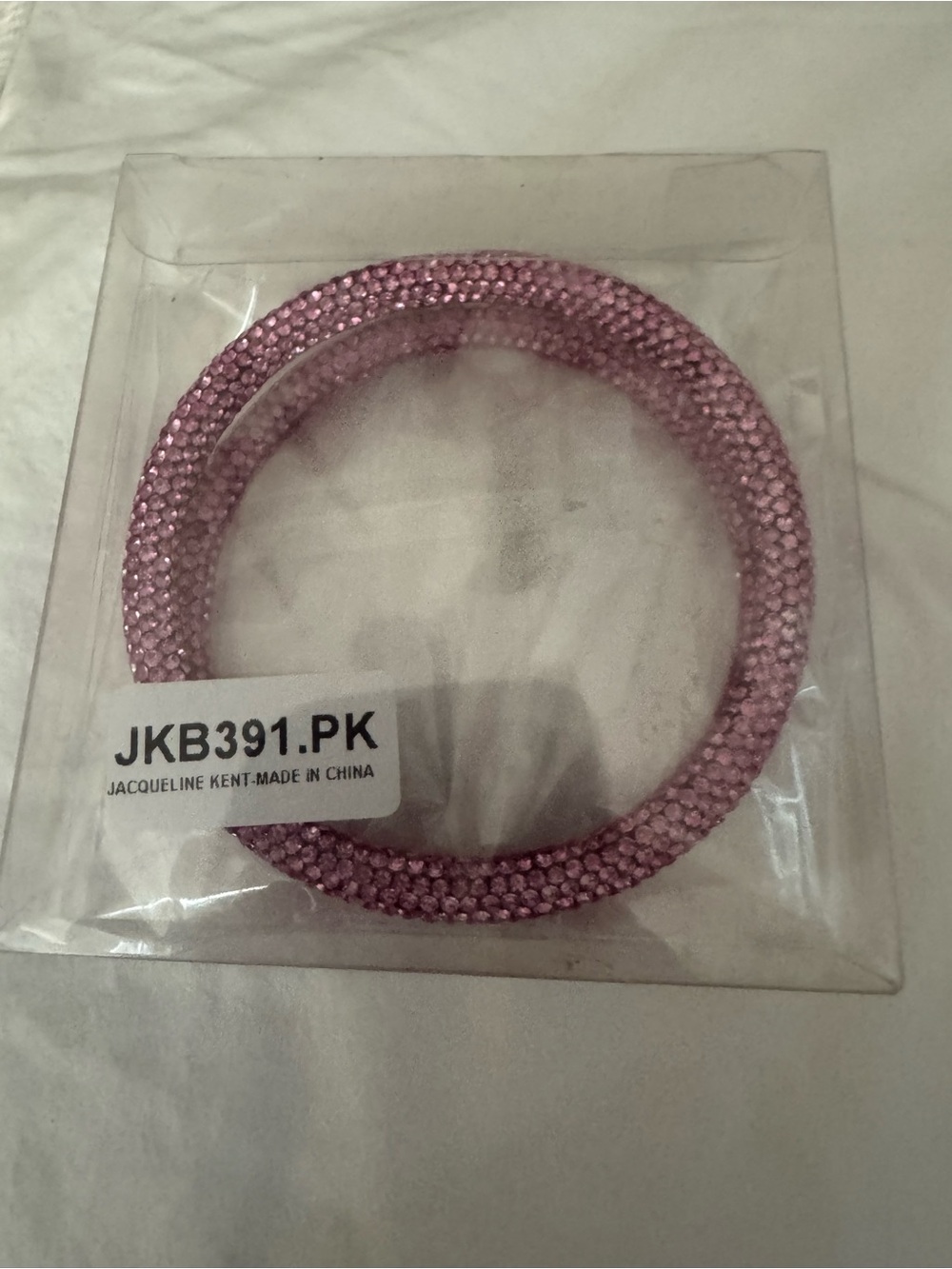 Pink, Gold and American Crystal Bangle Bracelet Sets- total of 3 sets - New